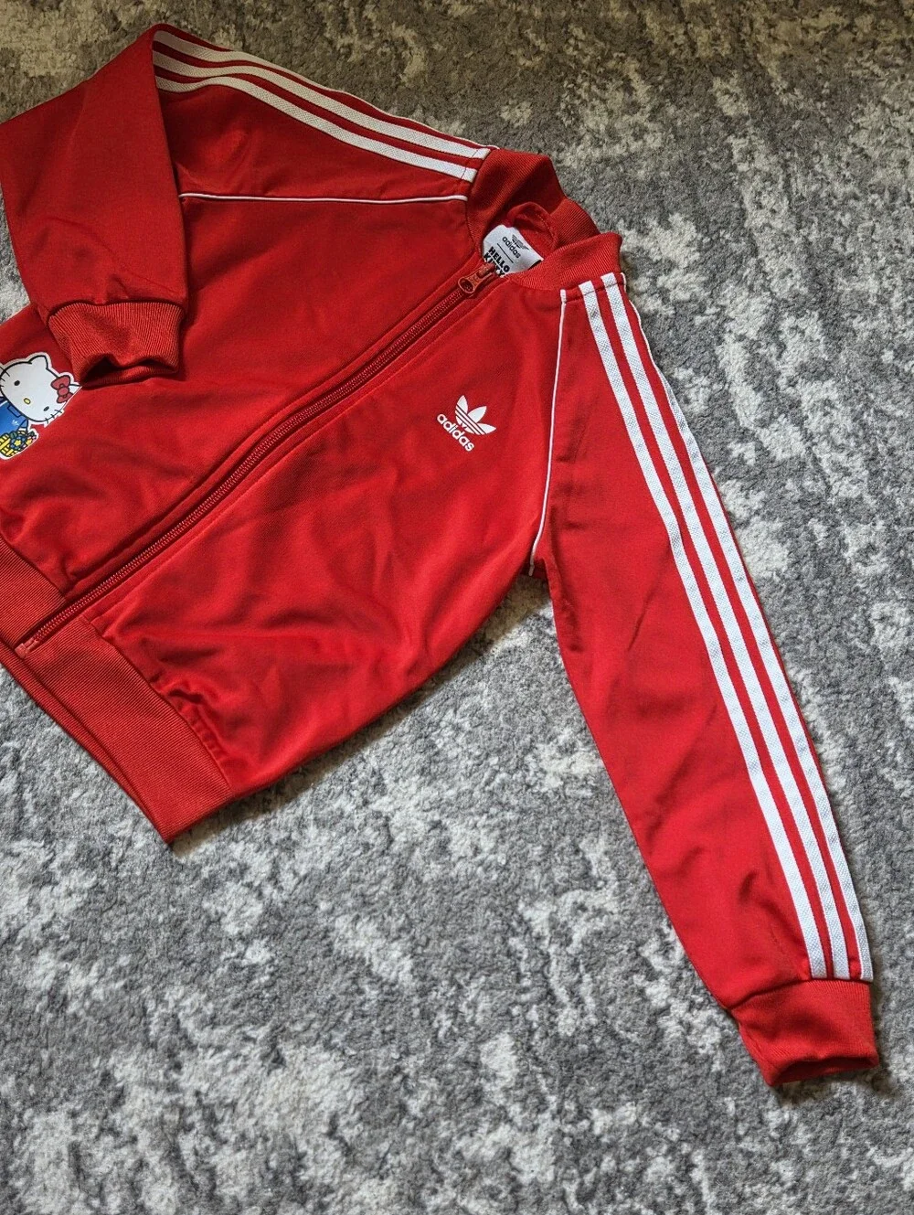 adidas Originals x Hello Kitty Toddler SST Tracksuit Set Red 4T